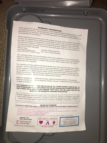 NOVA  Products Tray for Folding Walker With Cup Holders