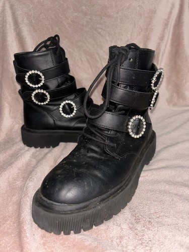 ZARA グレー ブーツ 36 黒 ZARA トールフラットストレッチブーツ 荒っぽく