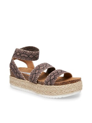 

STEVE MADDEN Женские бежевые эспадрильи без шнуровки Kimmie с круглым носком на платформе, размер 9 м, Бежевый, KIMMIE