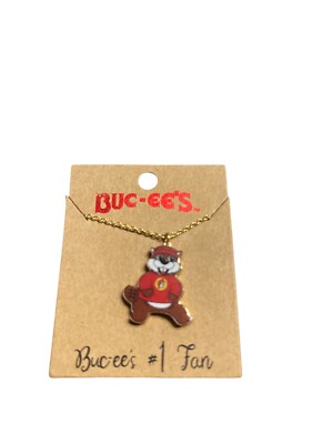 NEW Buc-ee s Necklace with Charm Buccees Buc ees #1 Fan NWT Beaver Logo Jewelry 