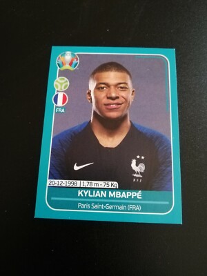 Kylian Mbappe - Francia - Panini - Euro 2020 Preview - Esaurita Rookie