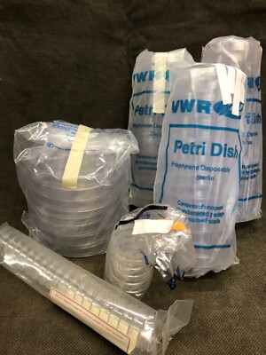LOT VWR Petri Dish Polystyrene Disposable