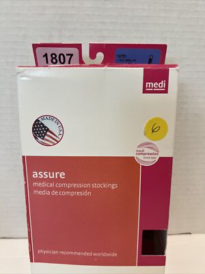 Medi Assure Thigh W/TB CT Black 15-20 Size Small 12751 New