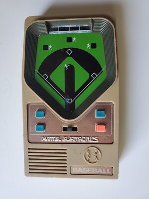 Vintage MATTEL Electronics Pocket Baseball Handheld Game Tested Works