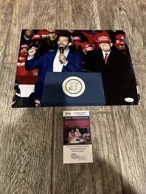 DONALD TRUMP JR SIGNED 11X14 PHOTO JSA COA MAGA DON PRESIDENT AUTOGRAPHED DJ