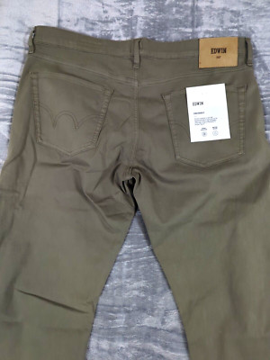 Edwin Jeans Mens 36x32 Forest Slim Fit Stretch Straight Maddox Made in USA NWT