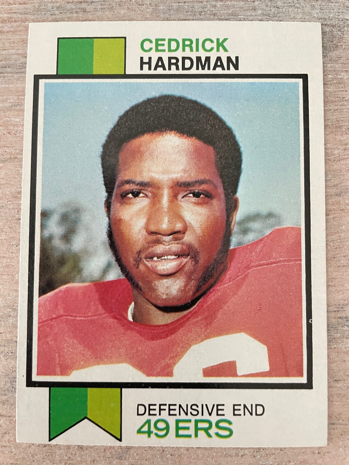 1973 Topps Football Card #412 Cedrick Hardman San Francisco