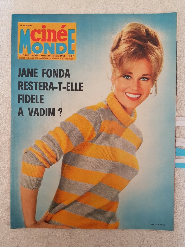 Cinemonde NÂ°1663 18/10/1966 Jane Fonda Irene Tsu M.Dubois Bourvil De Funes Vitti