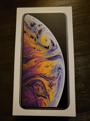Apple iPhone Xs Max 64GB Silver - EMPTY BOX ONLY - with BRAND NEW accessories