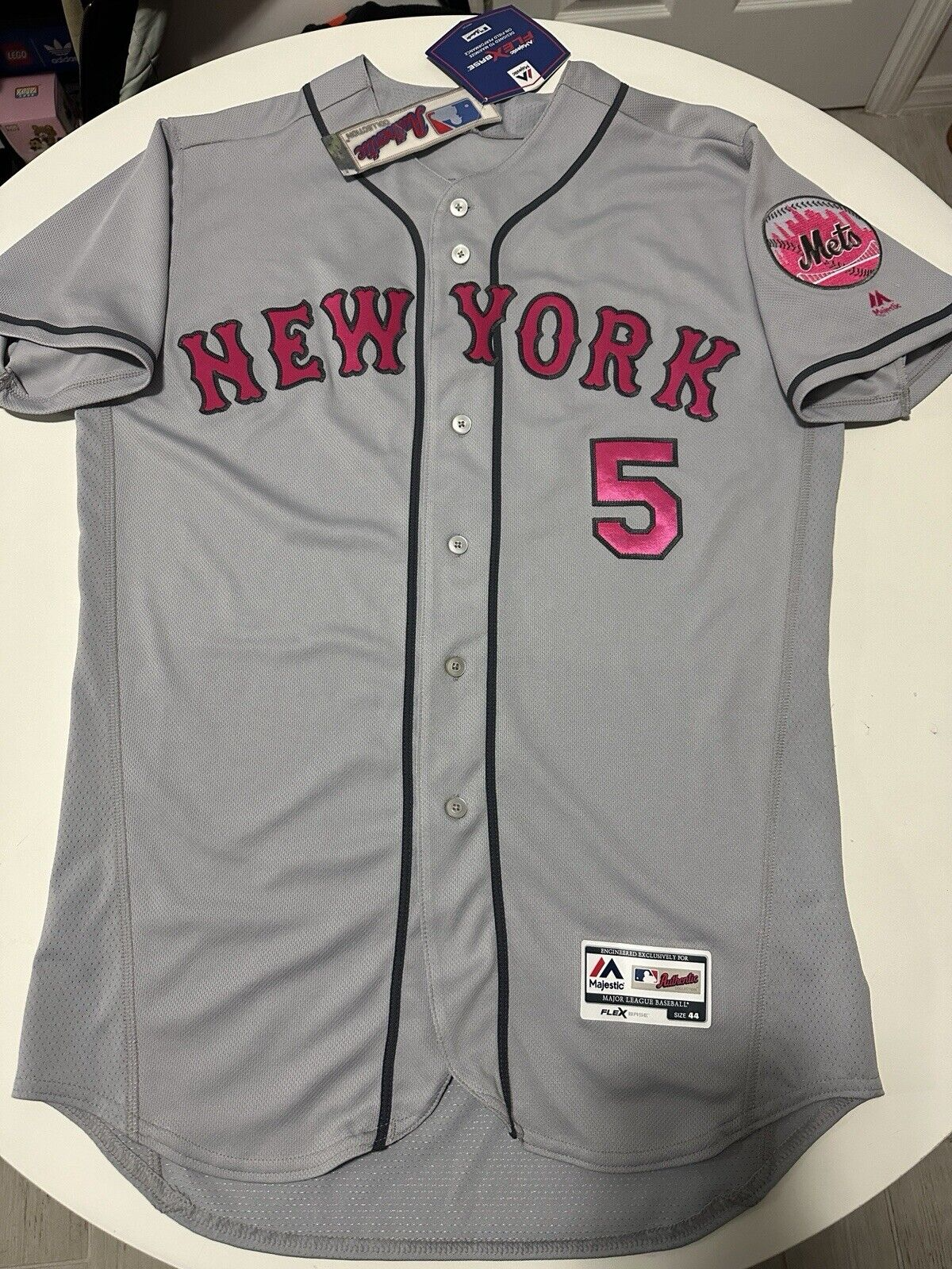 BNWT Majestic On Field New York Mets Mother's Day David