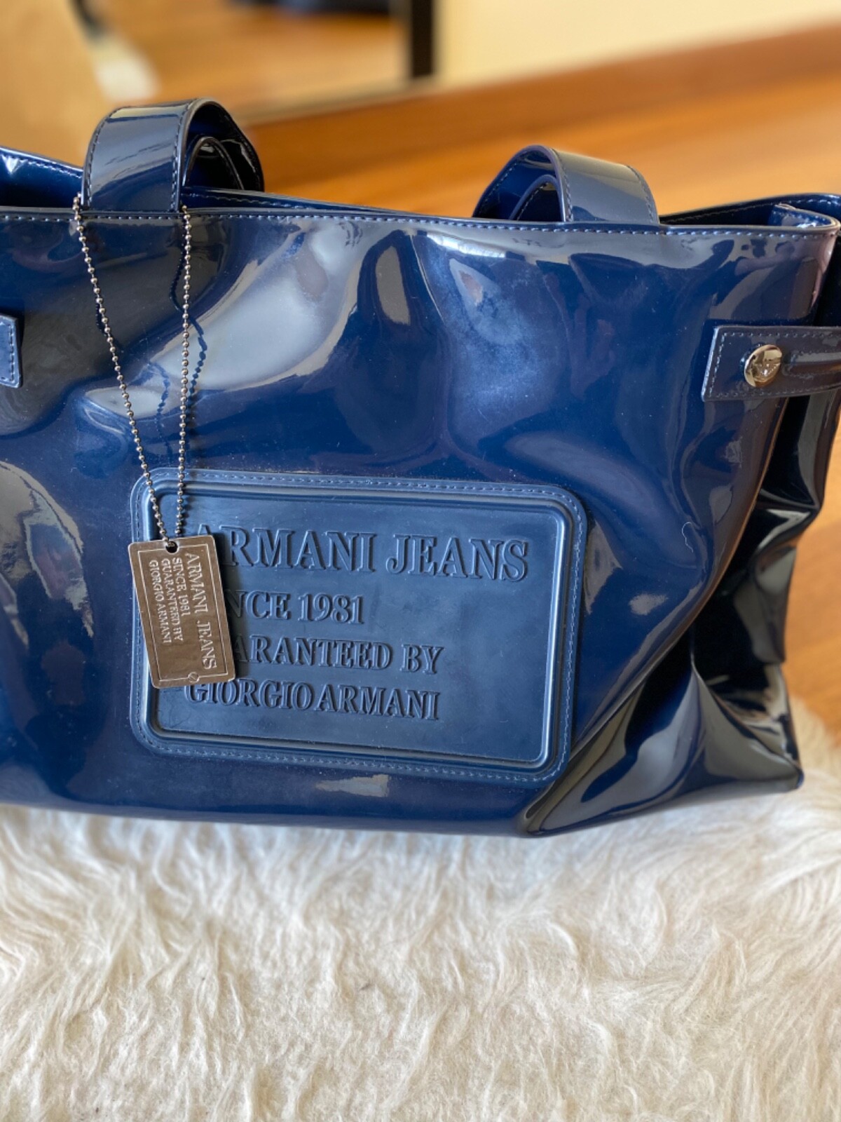 トートバッグ EMPORIO ARMANI Woman Tote bags Blue EW000360AF14787 UB081 Giorgio Armani Beauty, Blue Canvas Tote Bag, New Summer Bag