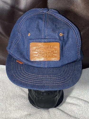 帽子 VINTAGE 70s Levi's denim hat orange tab Vintage 70s Levis Levi Strauss Denim Strapback Hat Orange