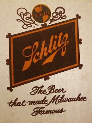 Vintage Iron On T-Shirt Transfer: SCHLITZ The Beer That Made Milwaukee Famous