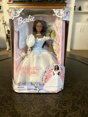 Mattel 2000 African American Princess Bride Barbie #28252