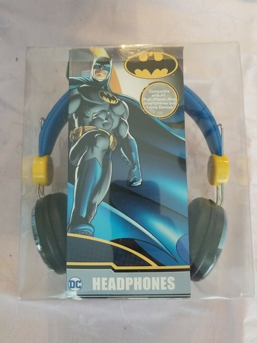 Batman Over the Ear Kids Headphones - New. Use with Tablets