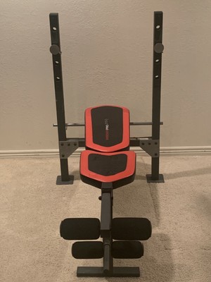 250 Lbs Olympic Weight Set With Weider Pro 250 Bench 2 Bars And