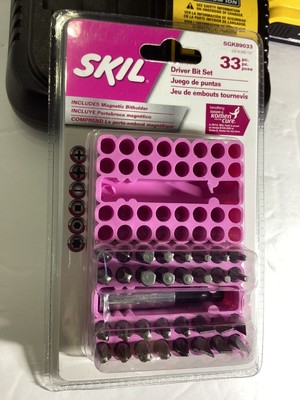 33PC Drill Driver Bit Set & Mag Bit Holder Torx Phillips Square FREE SHIPPING
