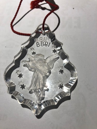 1988 Vintage Crystal Christmas Ornament Made in W. Germany for Spiegel