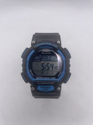 Casio STL-S100H (3425) Tough Solar Lap Memory 120 Water Resist 100M New Battery