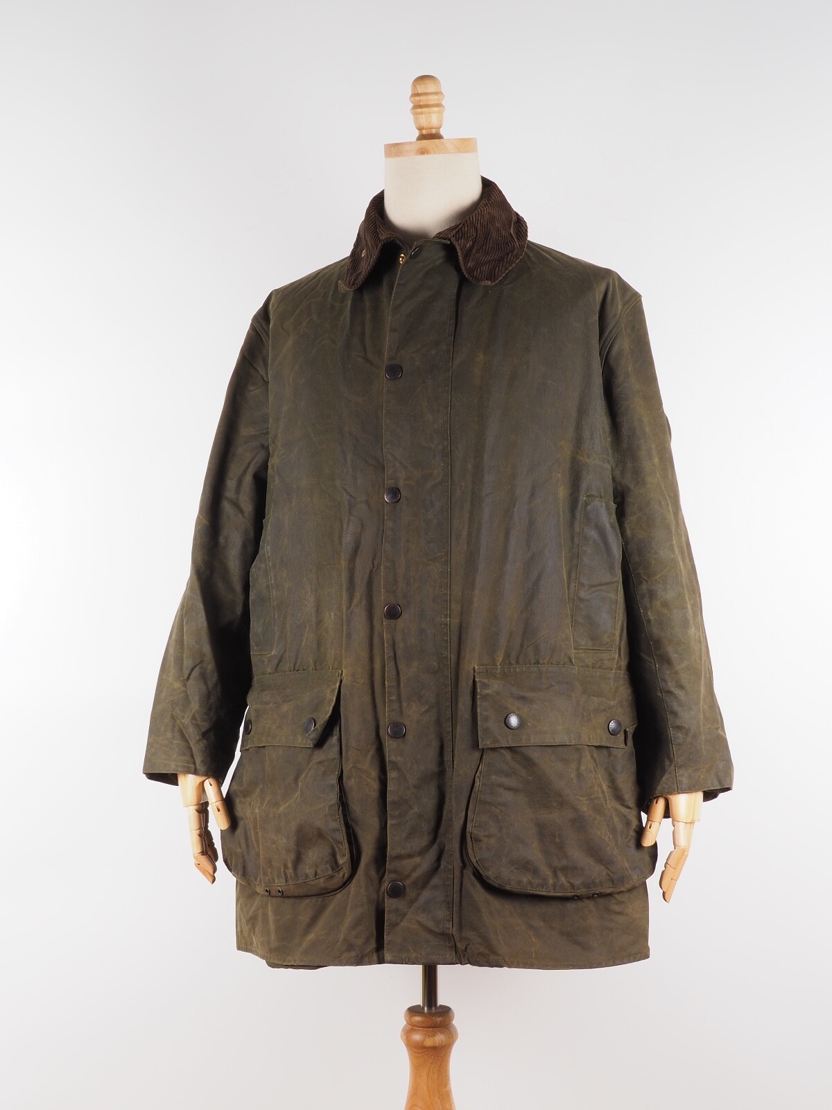 Barbour Vintage Men's A400 NORTHUMBRIA Green Waxed Coat