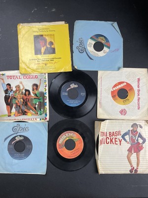 45 record lot 8 Bundle Michael Jackson Rod Stewart Mickey Rare Earth
