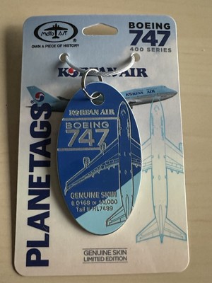 大韓航空 Planetags B747-400 Korean Air Boeing 747 PlaneTags HL7495 – MotoArt PlaneTags
