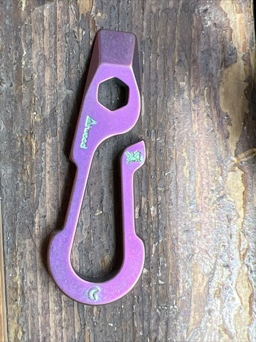 小物 Peter Atwood Timascus Hangman Peter Atwood anodized titanium HANGMAN, STAMPED w/ 🪰🌙 | eBay