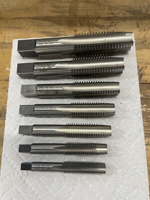 7- GREENFIELD TAPS 1 -8 Thru 1/2-13 Great Condition