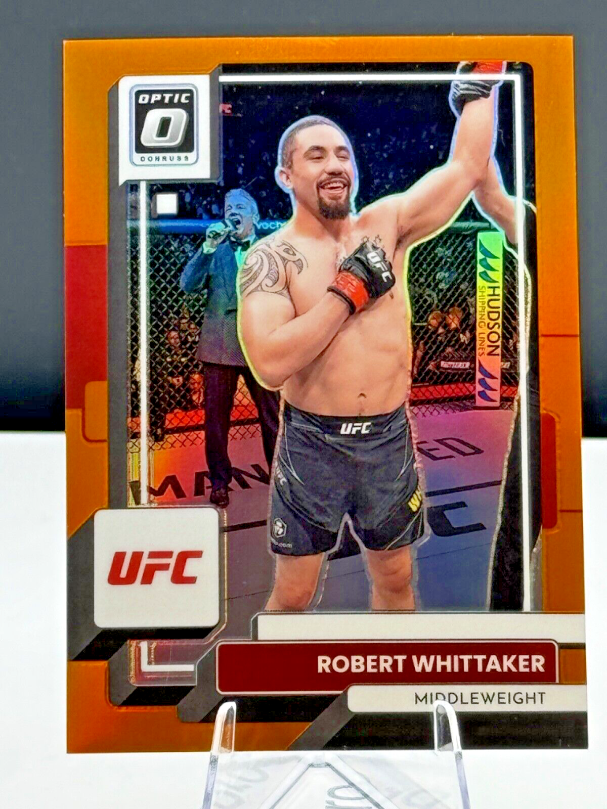 2023 Panini Donruss Optic UFC #93 Robert Whittaker Orange /49