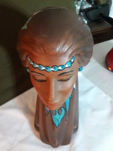 Ceramic Indian head bust