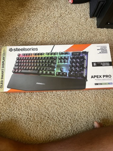 SteelSeries Apex Pro OLED Illuminated Wired Mechanical Gaming Keyboard