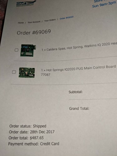 New Watkins 77087 Control Board IQ2020 PUG 60HZ Model Years 2001-2009.5