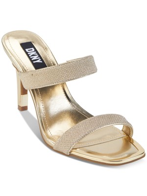 

Женские босоножки DKNY с золотыми ремешками Baria Square Toe Stiletto Slip On Heel Sandal, Золотой, K4163955
