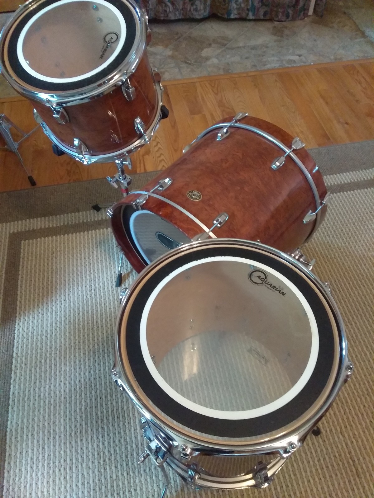 ludwig classic maple Waterfall bubinga / custom cases