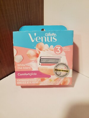 Gillette Venus Women's 3 Blades Shaving Razor Refill Cartridges - 4 Count