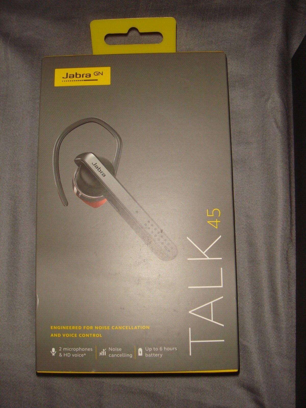 Jabra Talk 45 Bluetooth Headset with Noise Cancellation