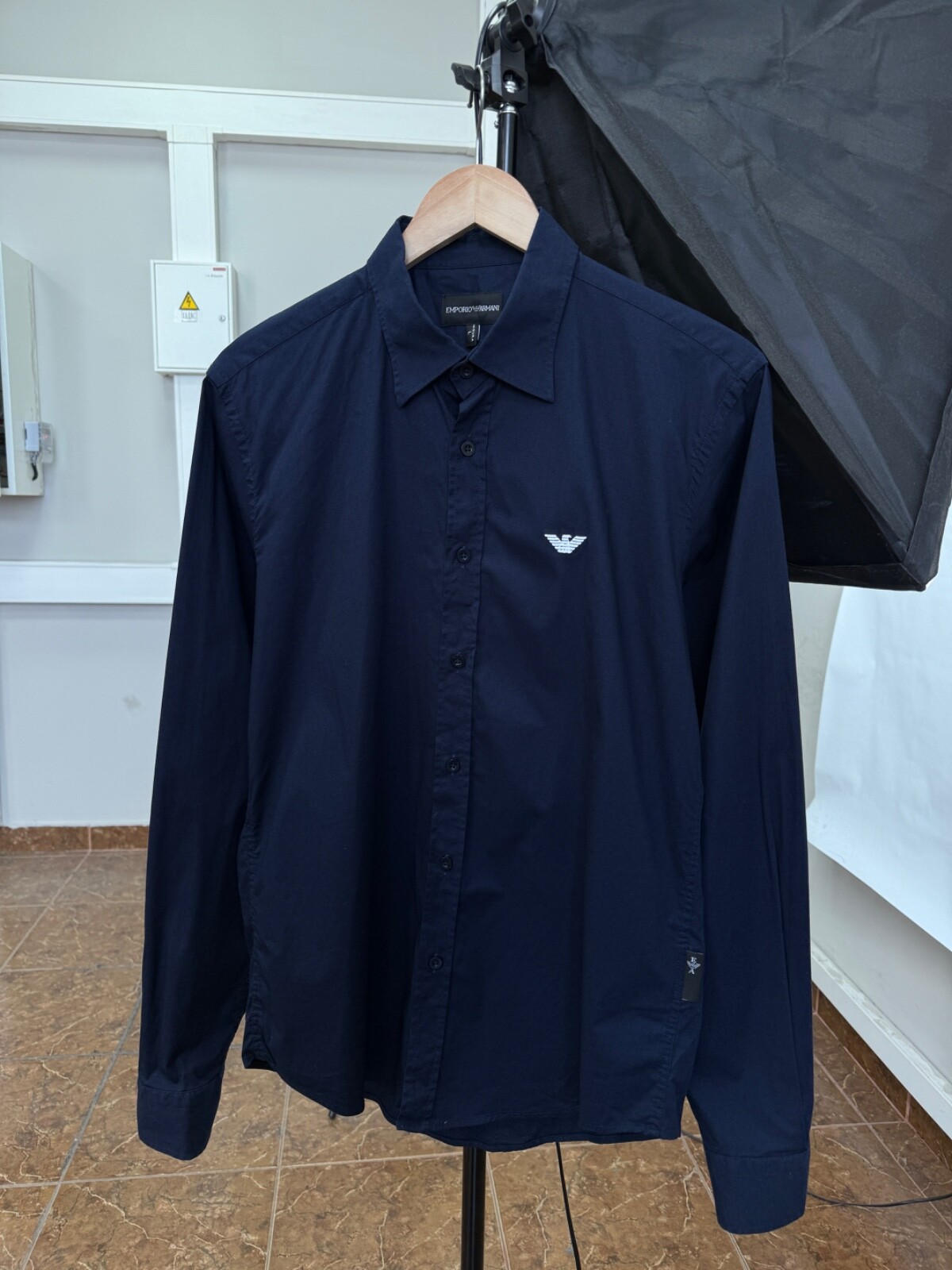 トップス ARMANI rayon cotton cutsew l/s tee y2k 🇺🇸 Vintage Y2K Emporio Armani Luxury Shirt Retro Hype Rare
