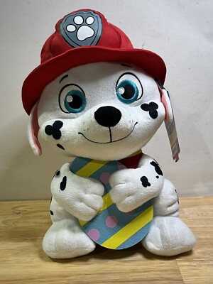 Paw Patrol Easter Plush Marshall with Egg 12'' New W/ Tags Stuffed Animal Toy
