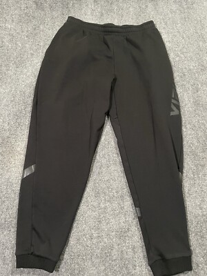 Virus Joggers Mens Large Black Performance Active Training Pants Sweats 