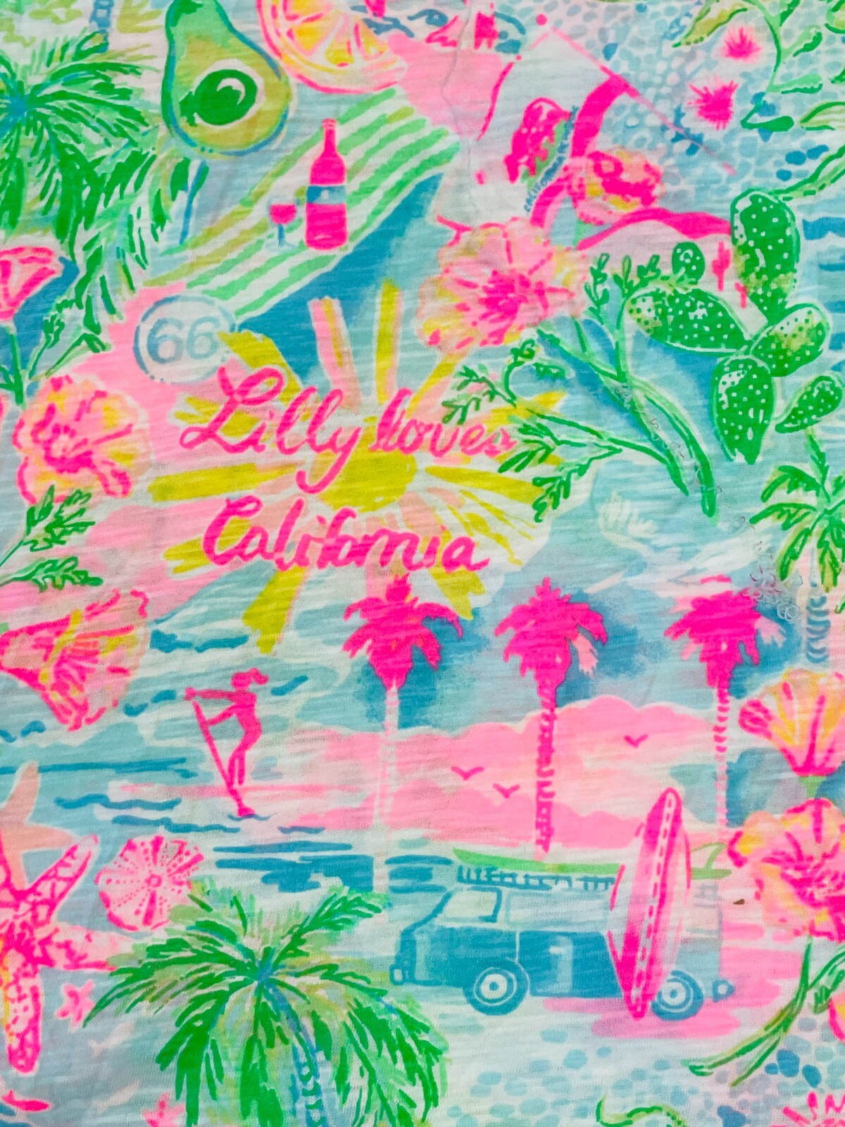 lilly-pulitzer-slub-cotton-fabric-print-multi-lilly-loves-california-36-x-60-ebay