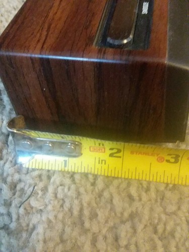 Sweet Vintage Alarm Clock, Wood Grain, Red LCD, Westclox Model 22651, Tested