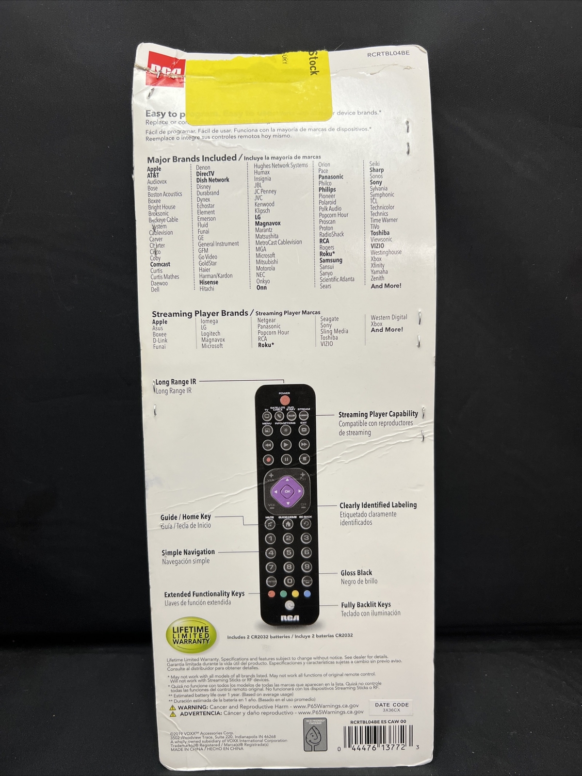RCA Multi-Device Universal Backlit Remote Control
