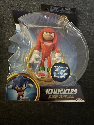 Sonic the Hedgehog 2 Movie Knuckles Action Figure 4'' Jakks Kids Toy NEW 