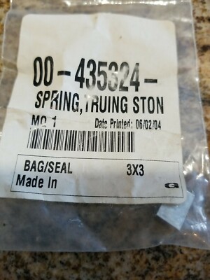 HOBART 00-435324 TRUING STONE SPRING NEW OEM