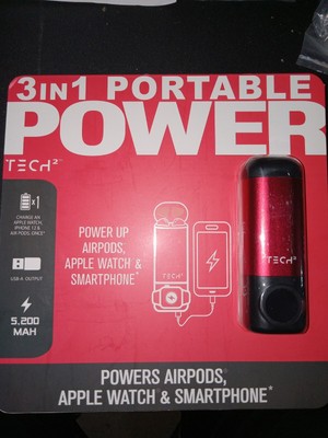 Apple & Smartphone 3 In 1 Tech2 Portable Power