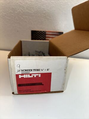 Hilti Screen Tubes 1/2'' x 6''  000209551 X9