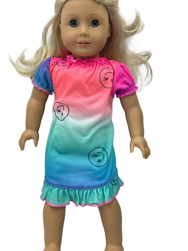 18" Pajamas Fits American Girl Dolls Multicolor