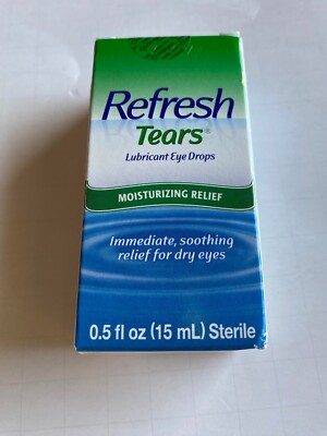 Refresh Tears Lubricant Eye Drops Moisturizing Relief 0.5 oz Sterile EXP 11/25
