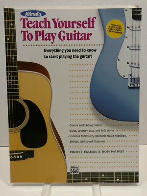 Teach Yourself Guitar Instructional Self Teach Book Alfred 2002 M16