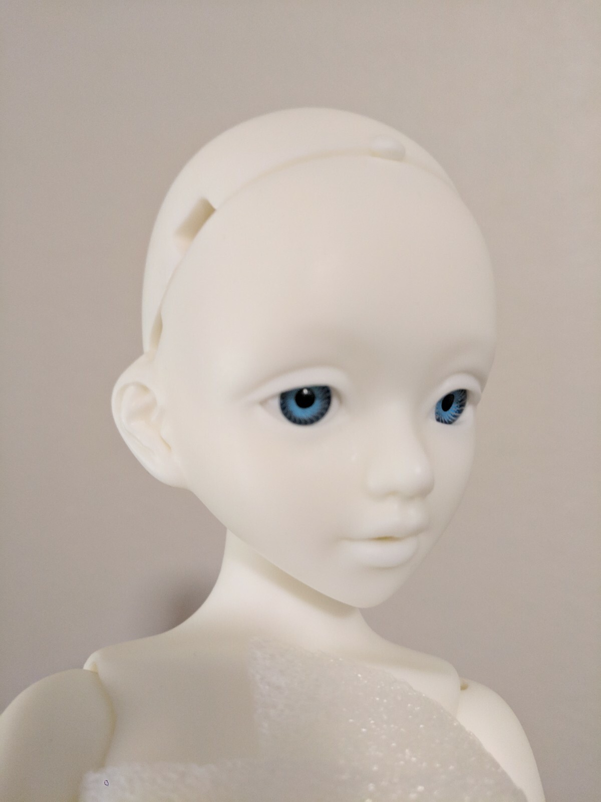 Recast Unoa Lusis MSD BJD white skin with extra face, eyes, heel parts, torso